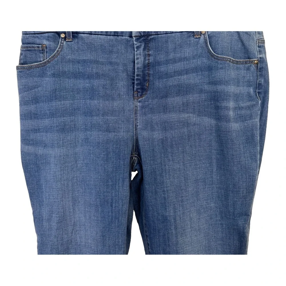 Chicos SO SLIMMING Jeans Woman 18P/3.5P GIRLFRIEND ANKLE EMBELLISHED Crystals